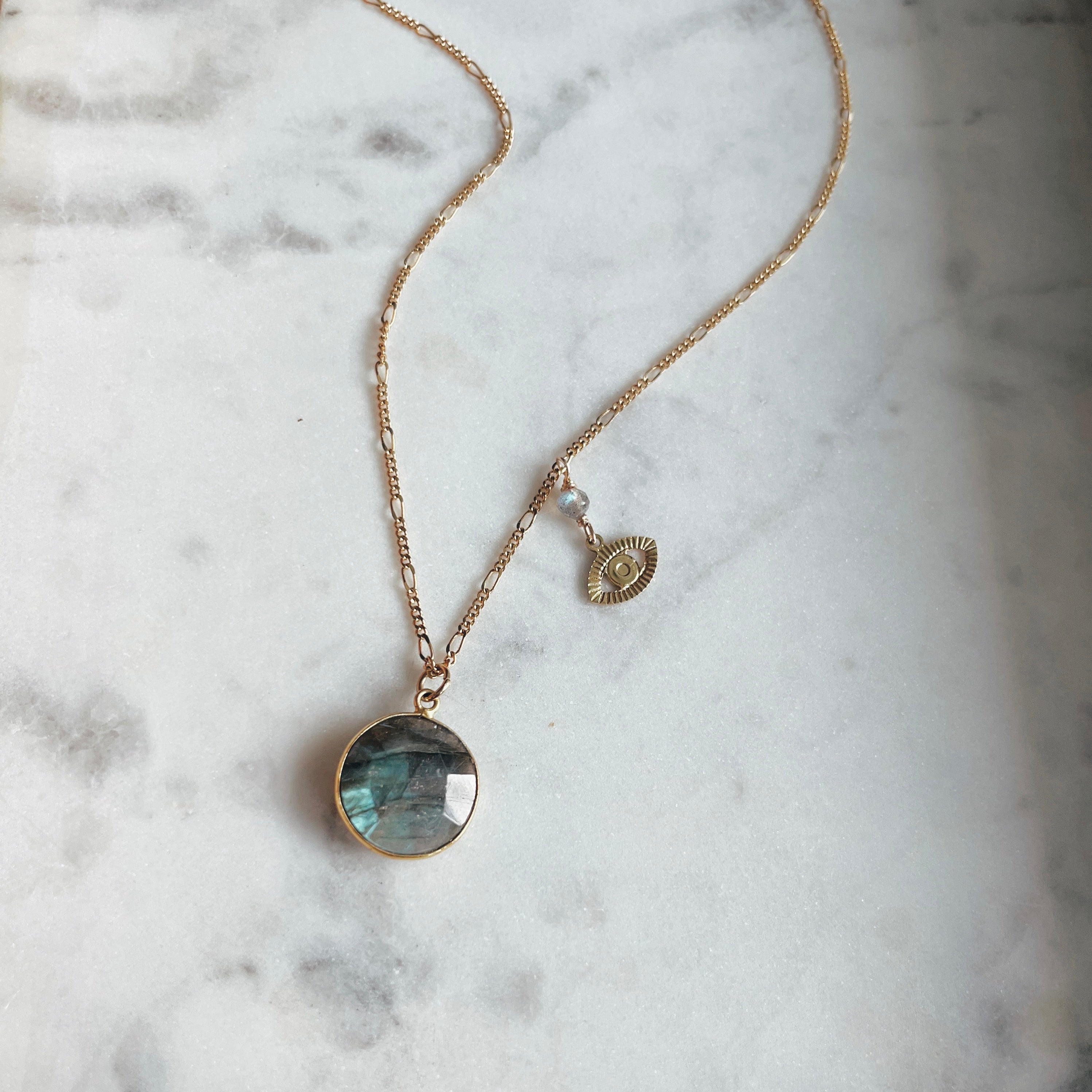 Round Labradorite Necklace