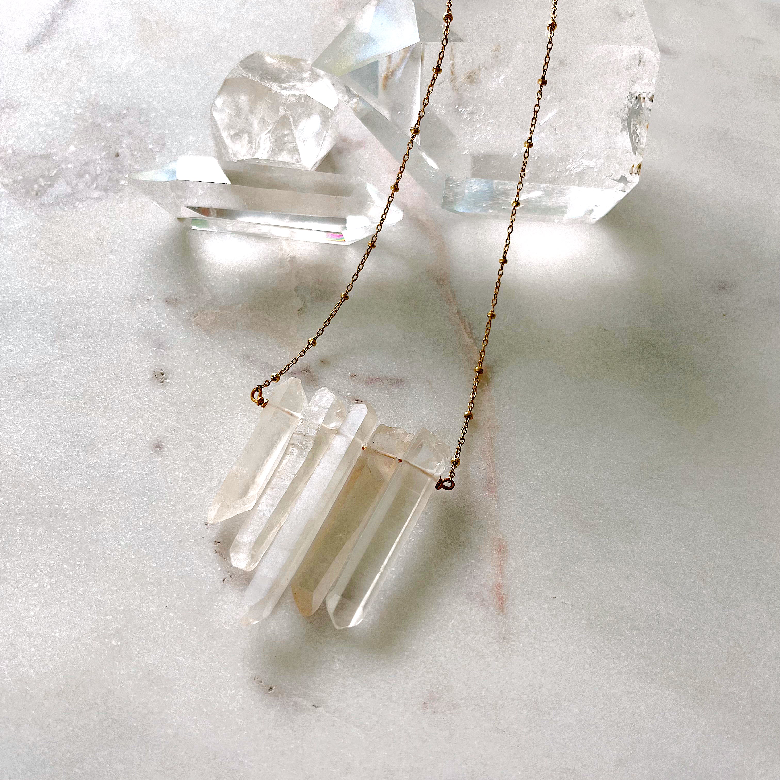 Raw Quartz Necklace