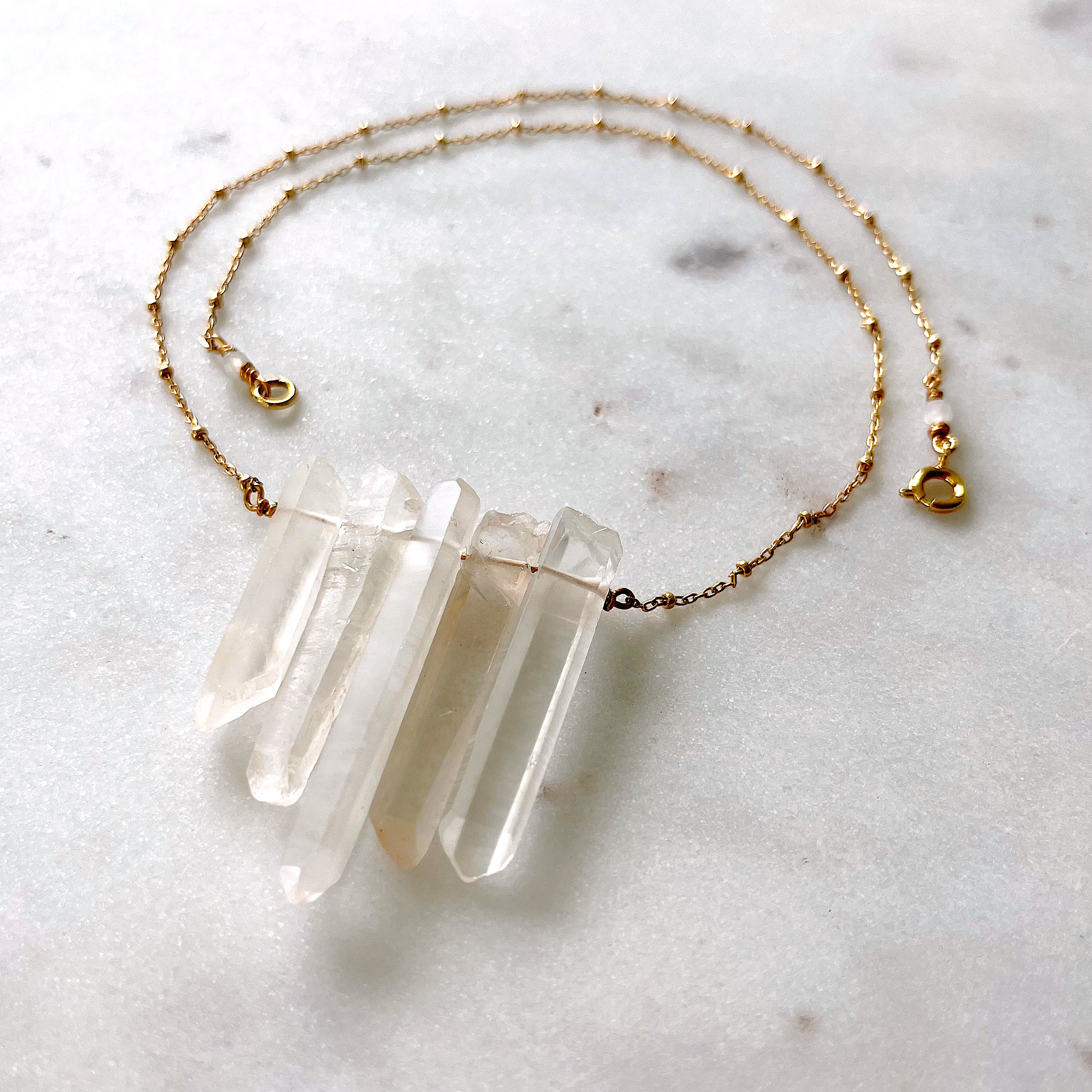 Raw Quartz Necklace