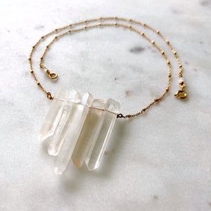 Raw Quartz Necklace