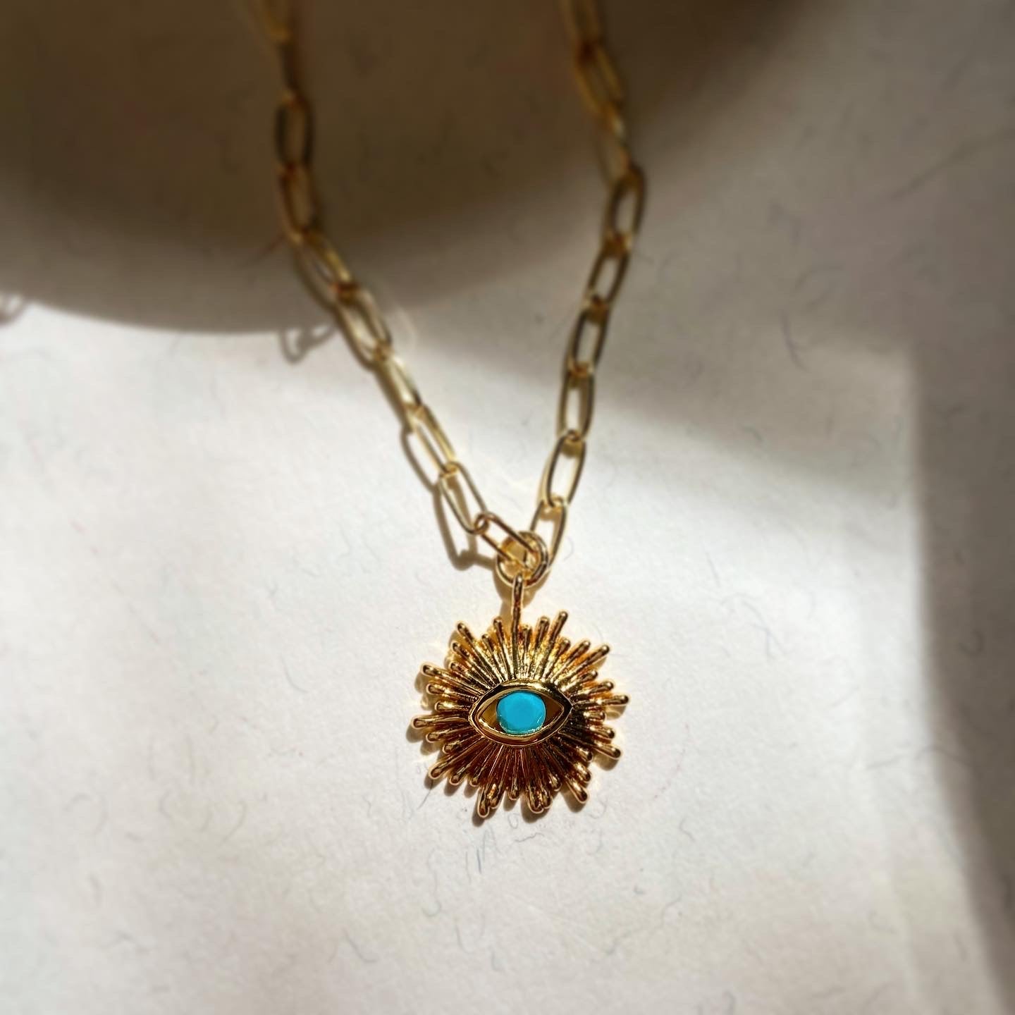 Evil Eye Sun Necklace
