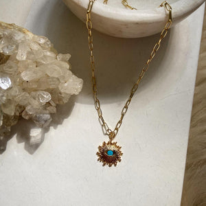 Evil Eye Sun Necklace